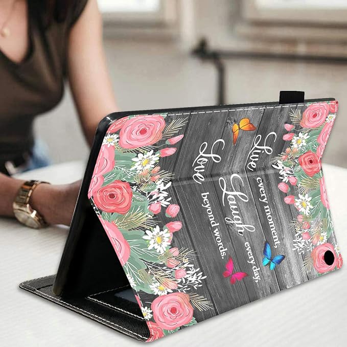Floral Quote Live Laugh Love