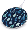 Ukuleles Guitar Tie Dye Fast Portable Charger 10W Funny Graphic Phone Charging Pad with USB Cable