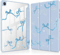 Tuiklol for Samsung Galaxy Tab A9+ Tablet 11” / A9+ Plus 2024 2023Buit-in S-Pen Holder with Clear Protective Cover Transparent Back Shell Auto Wake/Sleep Samsung Tab A9 Plus CoverBow-Blue