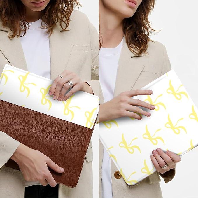 White - Yellow Bow