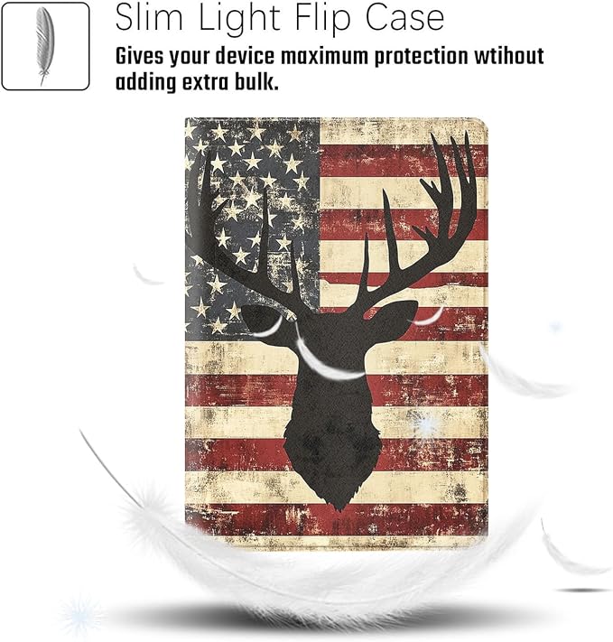 Deer American Flag