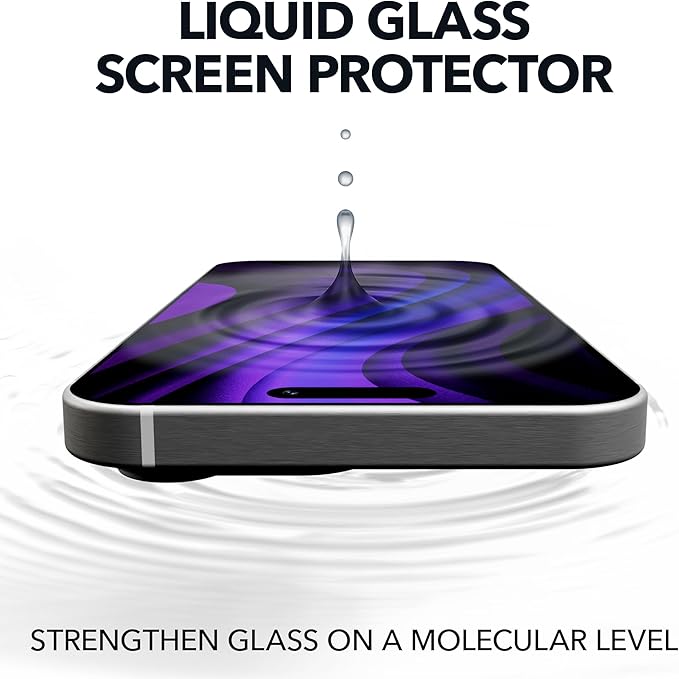 cellhelmet Liquid Glass Wipe On Extreme Glass Protection | $50 Repair Protection Guarantee | Scratch &amp Shatter Protection | Universal Glass Screen Protector for Phones and Smart Watches