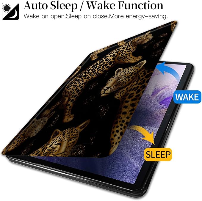 Gold Black Leopard Print