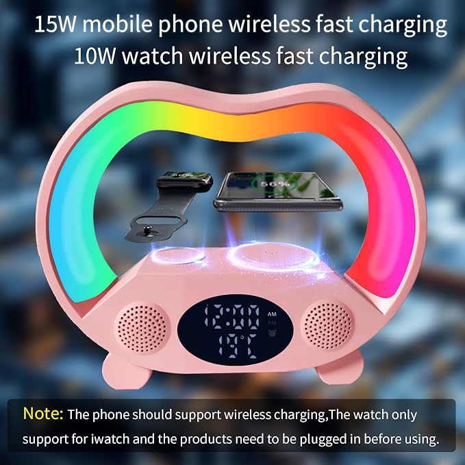 Multifunctional Alarm Clock Zs932 Pink