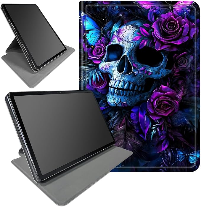Purple And Blue Skull