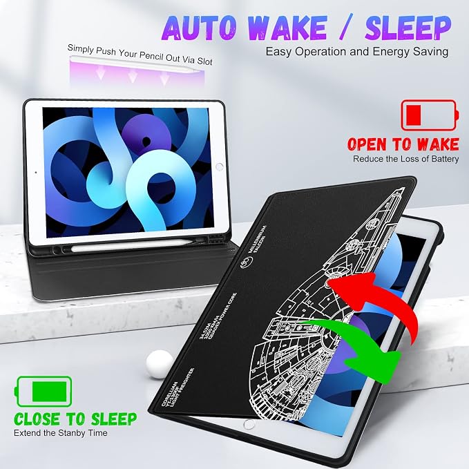 for ipad 9/8/7th-Rotary Gear