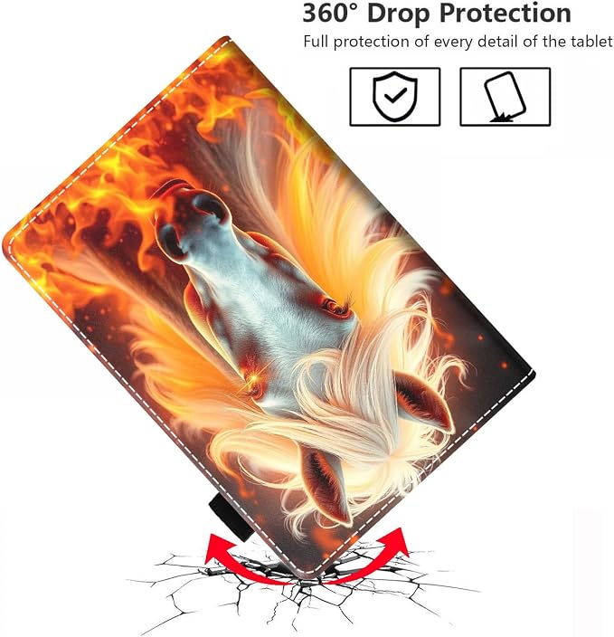 Flame White Horse
