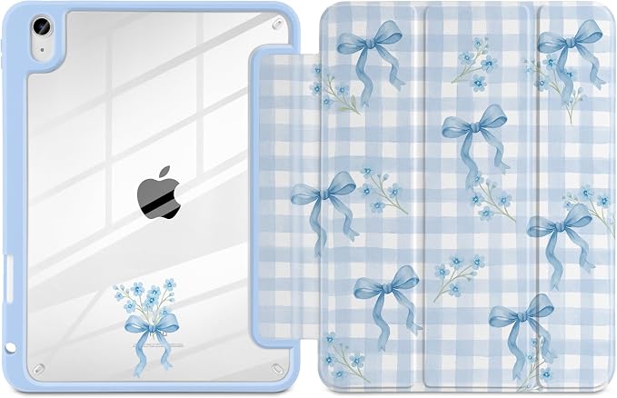 Blue Gingham Bows