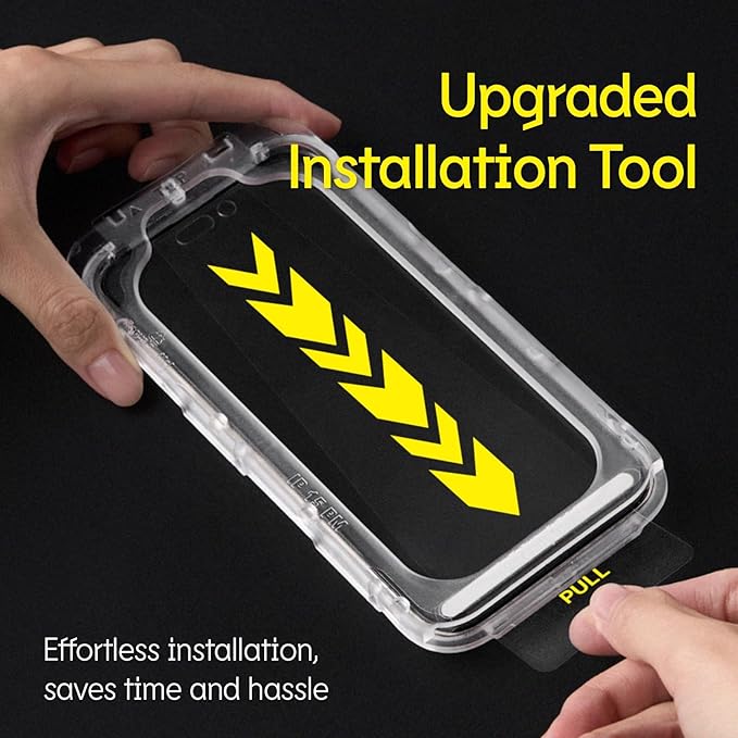 RhinoShield Matte Impact Screen Protector Pro Compatible with iPhone 15 Pro | Superior Impact Protection Scratch Resistance Static-free Blue Light Resistant Installation Tool Included