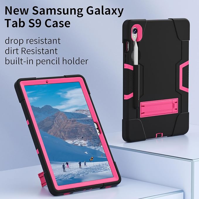 Black/Rose Red