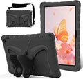 Kids Case Compatible with Kindle Fire HD 10 Tablet (13th/11th Generation 2023/2021 Release) Lightweight Shockproof Case EVA Foam Cover with Shoulder Strap &amp Stand Cover for Boys Girls(Black)