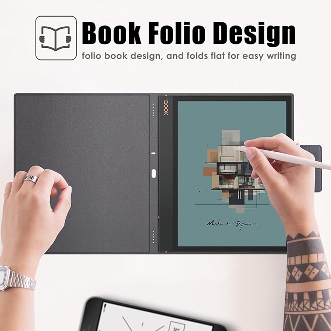 BOZHUORUI Magnetic Case for Boox Note Air 5 C Tablet ePaper (10.32025 Released) | Pen Buckle Design | with Auto Sleep/Wake | Thin &amp Light | PU Leather Cover (Sage Green)
