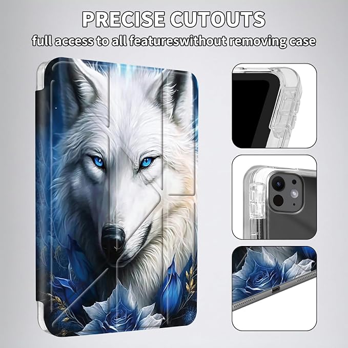 Bule Rose Wolf