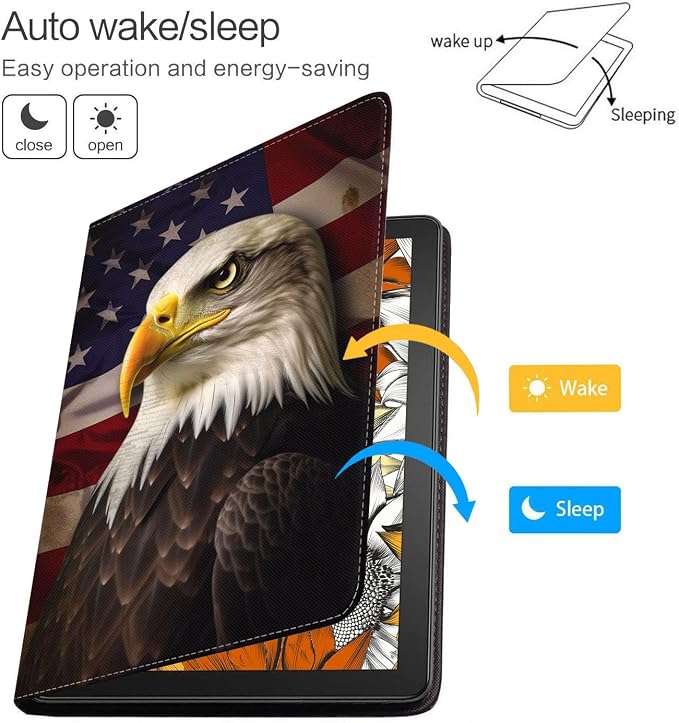 Patriotic American Flag Bald Eagle-1