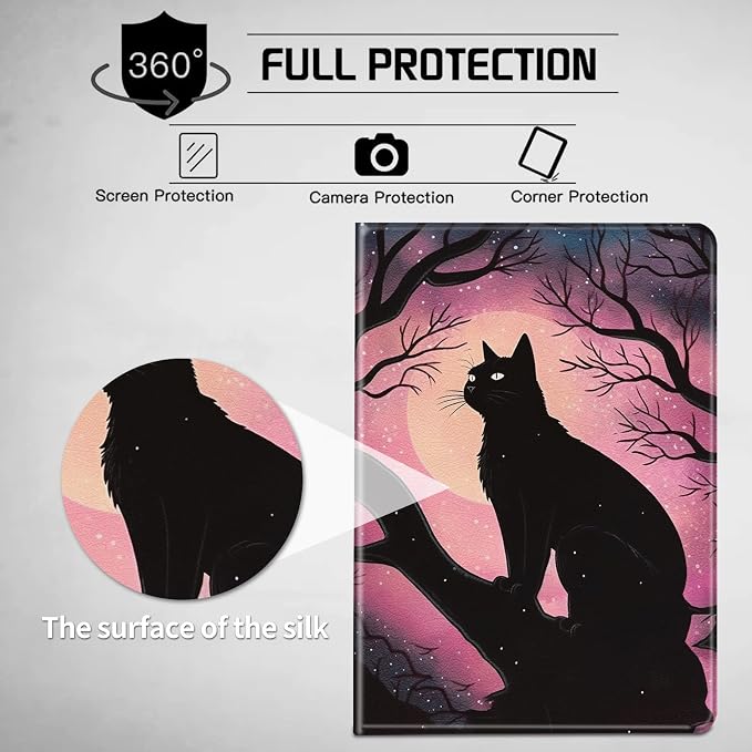 Balck Cat Pink Moon