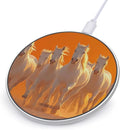 Running Horse Sunset Dust Phone Charger Magnetic Charging Pad Anti-Slip with USB Cable
