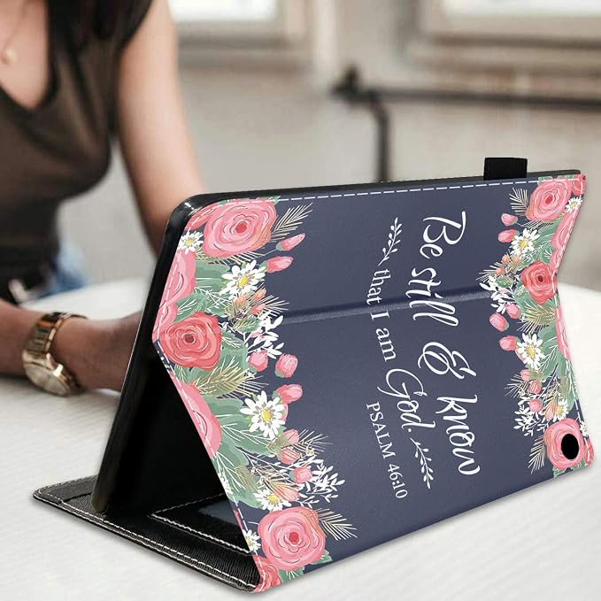 Floral Quote Bible Verse Psalm 46:10