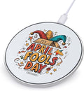Funny Fools Day Fast Portable Charger 10W Funny Graphic Phone Charging Pad with USB Cable