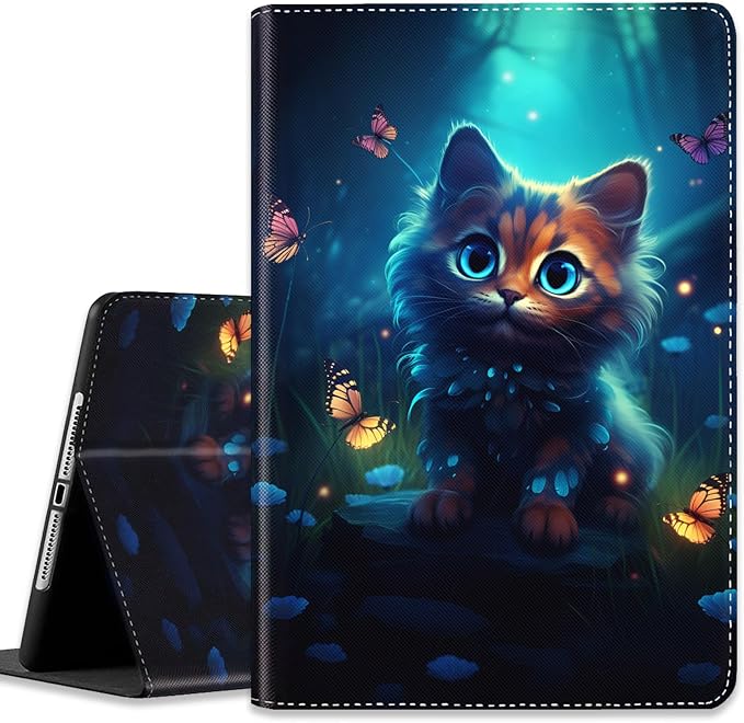 Night Sky Cat and Butterfly