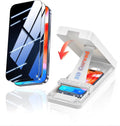 for iPhone 17 Pro Max Privacy Screen Protector 25° Anti-Spy 3D Curved Tempered Glass Full Coverage 12FT Military Drop Protection 9H Hardness 3s Bubble-Free Fingerprint &amp Case Friendly 2-Pack