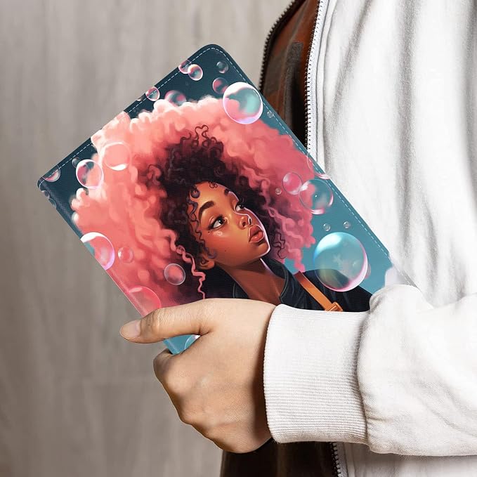 African Woman with Red Hair Hairstyle