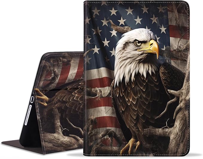 Patriotic American Flag Bald Eagle