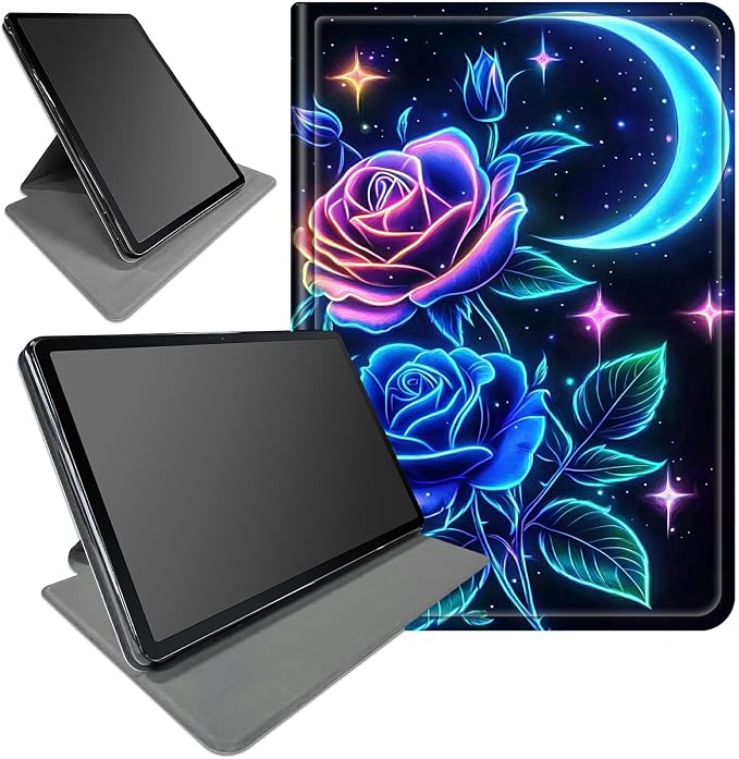 Blue Roses Moon Stars