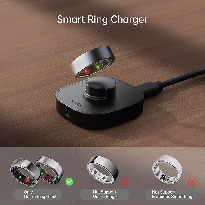 Compatible with Ou-ra Ring Gen3 - Smart Ring Charger Size 7