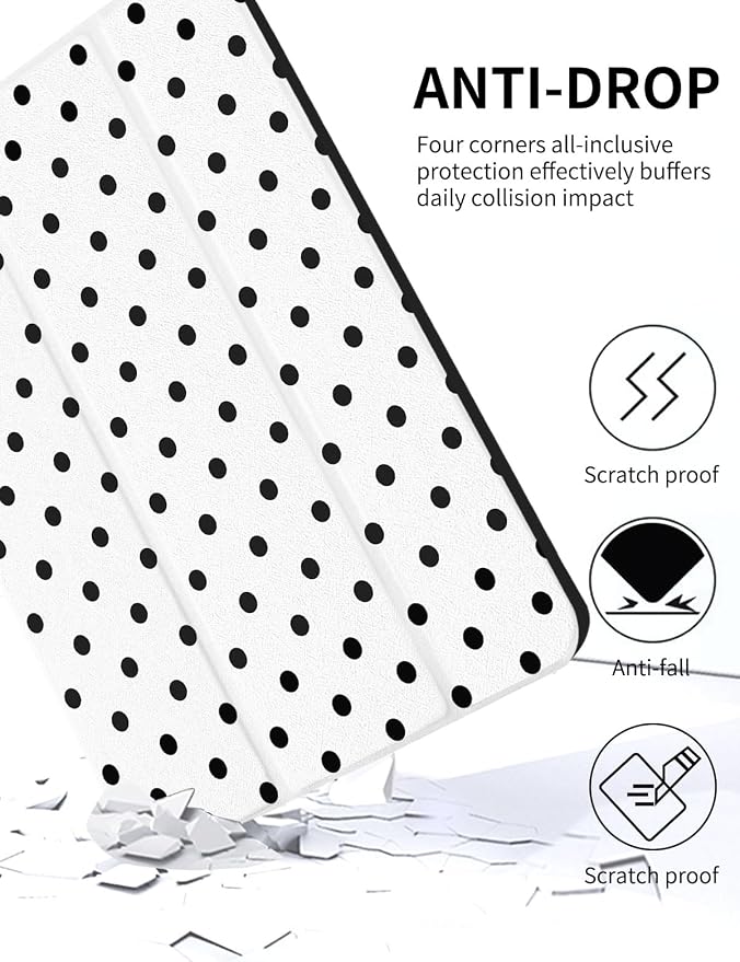 White Polka Dots