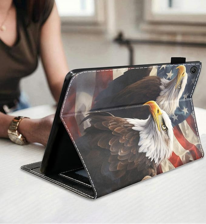 Patriotic American Flag Bald Eagle