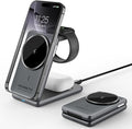 Wireless Charger for iPhone 3 in 1 Mag-Safe Charger for iPhone 17/16/15 Series Airpods Pro 2 iWatch Series 10/9/8/7 Foldable Charging Station for Apple Multiple Devices
