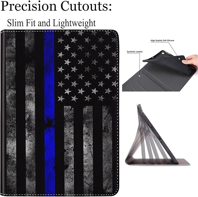 US Thin Blue Flag