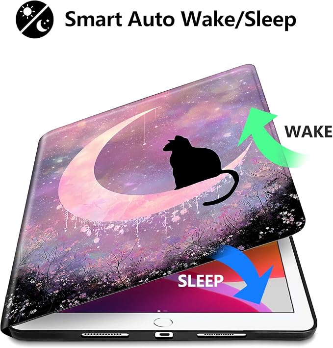 Moon Cat Silhouette Galaxy
