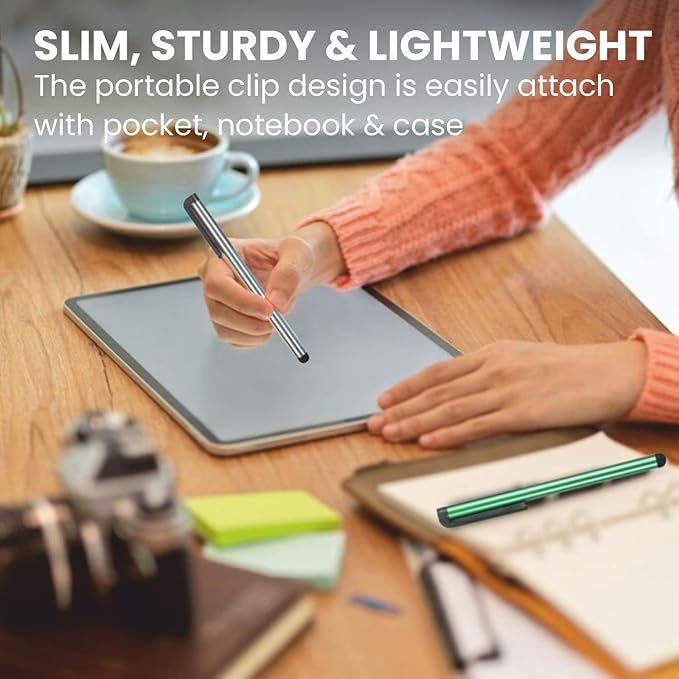 Stylus Pens for Touch Screens 500 Pieces Stylists Pack Universal Colorful Long Metal Touch Screen Pens for iPad iPhone Android Galaxy Chrome Book Tablets Assorted Colors All Touch Devices-4