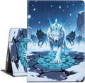 Case for Amazon Kindle Fire HD 10 and Fire HD 10 Plus 10.1 Tablet Case (13th/11th Generation 2023/2021 Release) Slim Fit PU Leather Cover with Auto Sleep/Wake - Wolf