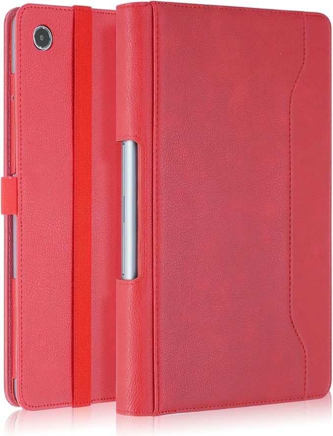 Case Compatible with Lenovo Tab Plus 11.5 inch Tablet PU Leather Business Cover for Pad Studio (TB351FU) Folding Stand CoverRed