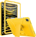 Soke Case for iPad Pro 12.9 Inch 6th/5th/4th Generation(2022/2021/2020 Release) Rugged Shockproof Protective Cover with Built-in Kickstand for Apple iPad Pro 12.9 - Lemon Yellow