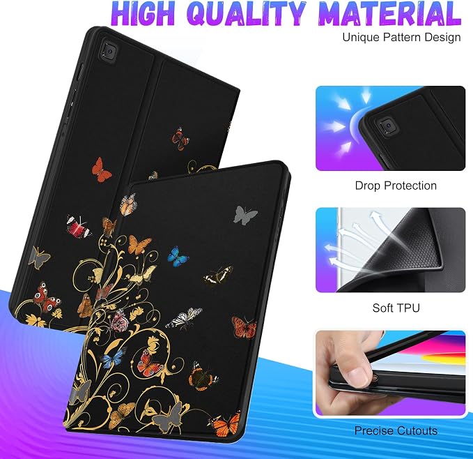 1-for Tab S6 Lite-Glitter Butterfly