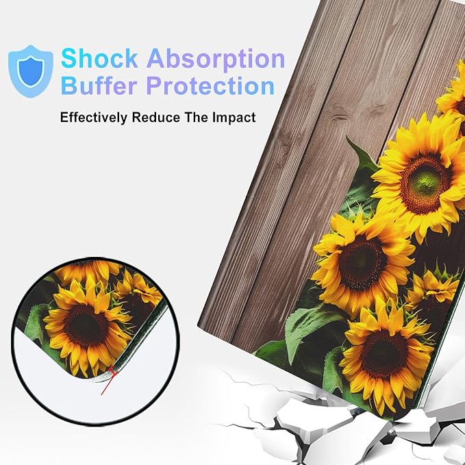 Sunflowers on the Wood