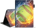 Case for All-New Amazon Fire Max 11 Tablet (11 Inch 13th Generation 2023 Release) with Card Slot &amp Auto Sleep/Wake - Slim PU Leather Stand Folio Cover Burning Softball Fire and Water