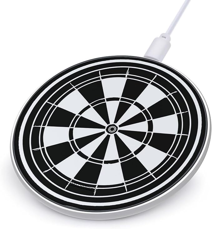 Darts Dartboard Fast Portable Charger 10W Funny Graphic Phone Charging Pad with USB Cable