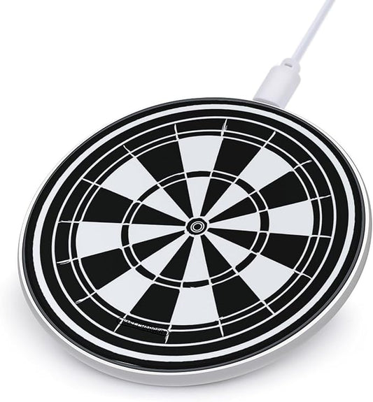 Darts Dartboard Fast Portable Charger 10W Funny Graphic Phone Charging Pad with USB Cable
