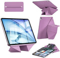 KenKe Case for iPad Air 11 inch M4/M3/M2 (2026/2025/2024) iPad Air 5th/4th Gen 10.9 Inch (2022/2020) Pro 11 1st (2018) with Pencil Holder Convenient Magnetic Attachment 6+View Angles Purple