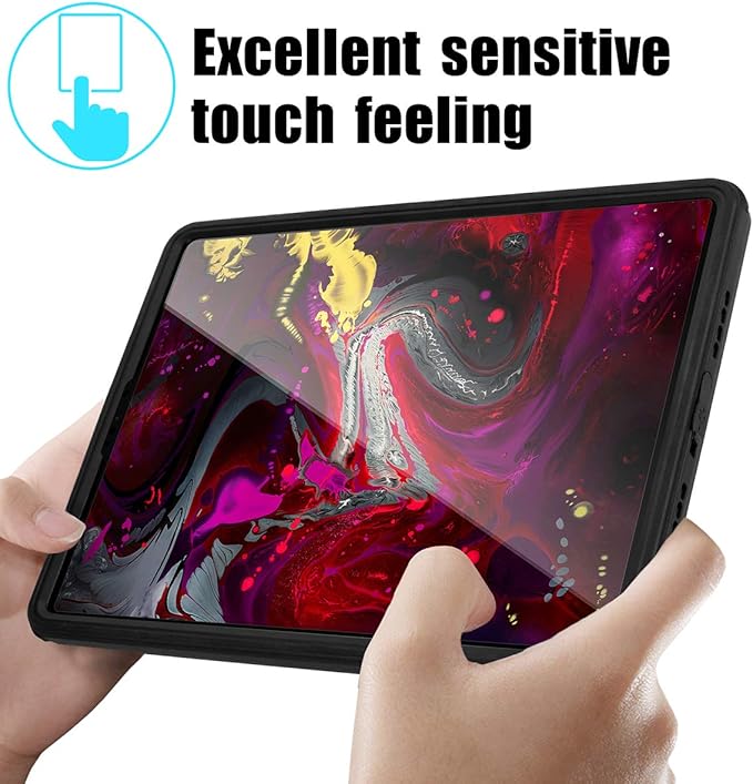 AICase IPad Pro 11 Inch IP68 Waterproof 360 Degree Slim Dual Layer Armor Defender Shockproof Protective Case with Kickstand Lanyard