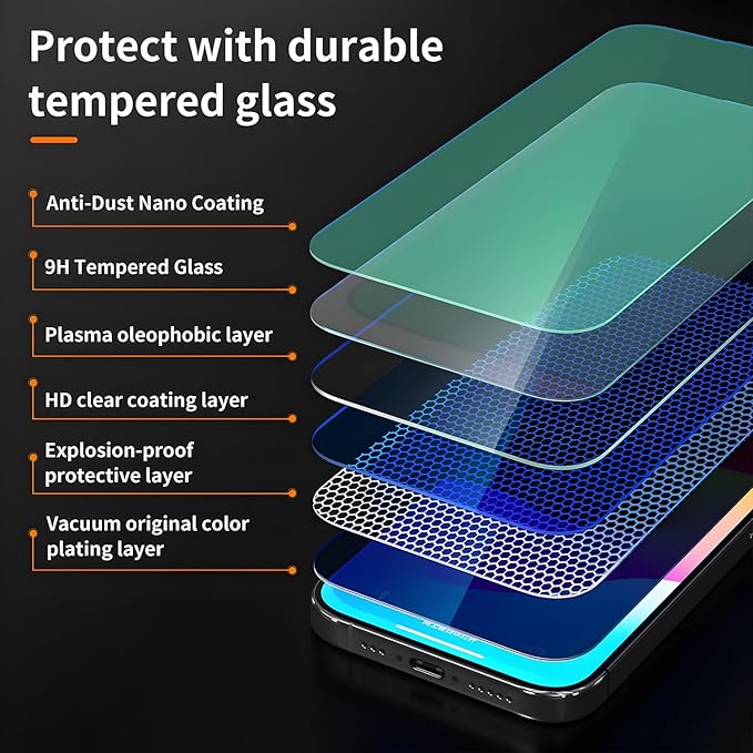 X-it 2 Packs Screen Protector for Samsung Galaxy S24 plus 6.8-inch - [Auto-Dust Removal] 9H+ Tempered Glass [10X Military Protection] Bubble Free Case Friendly