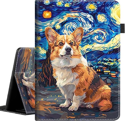 Case for Amazon Fire Max 11 Tablet (13th Generation 2023 Release) Slim Folding Stand Cover with Auto Wake/Sleep for Fire 11 Max Tablet Corgi Under The Night Sky