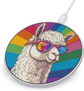 Llama Alpaca Wireless Charger Anti-Slip Wireless Charging Pad Slim Charger Mat for Men Women