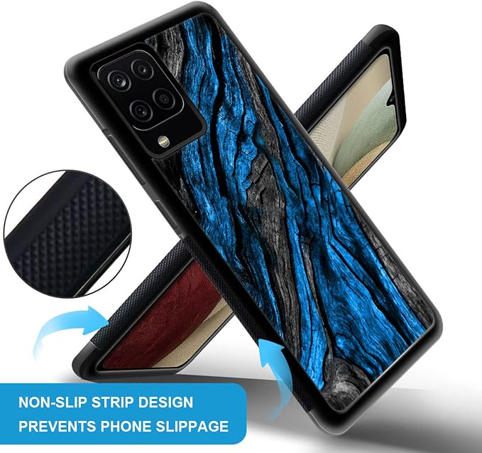 Navy Blue Camo Wood Grain