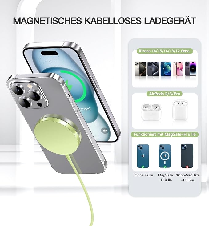 Green Magnatic Charger