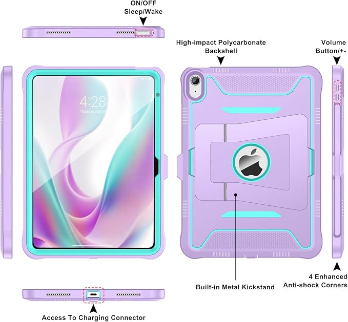 A-Purple/Mint Blue